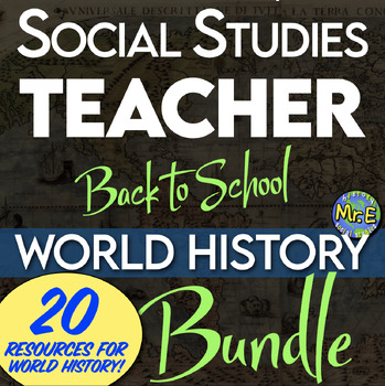 Preview of Social Studies World History Teacher Back to School Toolkit