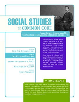 Preview of Social Studies and the Common Core: Lesson 2: Late Westward Expansion