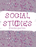 Social Studies standards title page - K, cute graphic prin