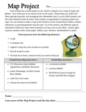 Social Studies:Create a Map: Project Letter and Rubric