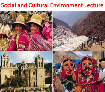 Preview of Social and Cultural Environment Lecture