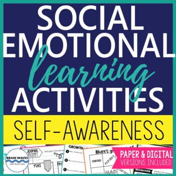 Preview of Social and Emotional Learning Activities Self-Awareness (Digital and Paper)