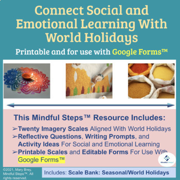 Preview of World Holiday SEL Activities Use with Google Forms