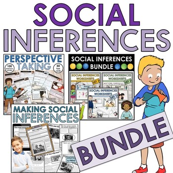 Preview of Social inferences bundle 1 Social skills perspective taking skills