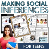 Social inferences TEENS older social skills activities and