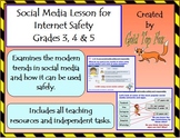 Social Media Lesson for Internet Safety and E-Safety (Grades 3-5)