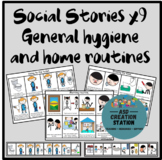 Social stories x9 and supports for home routines (hygiene)