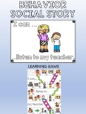 Social story - I Can Listen to my Teacher / I can accept NO