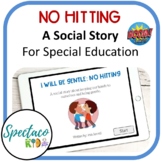 Social story No Hitting for Autism and Behavior management