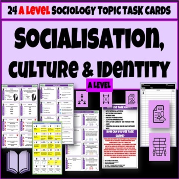 Preview of Socialisation Culture and Identity Sociology Topic Task Cards