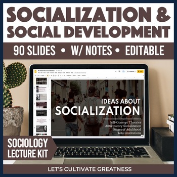 Preview of Socialization Child Development PPT Slides Lecture Kit for Sociology