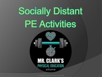 Preview of Socially Distant PE Ideas and Activities