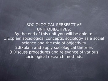 Preview of Sociological Perspective