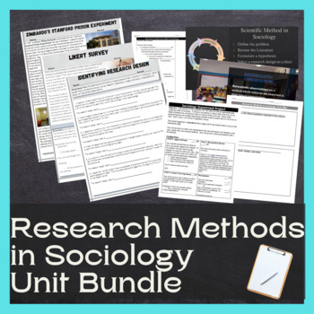 Preview of Sociological Research or Research Methods for Sociology Unit: Print & Digital