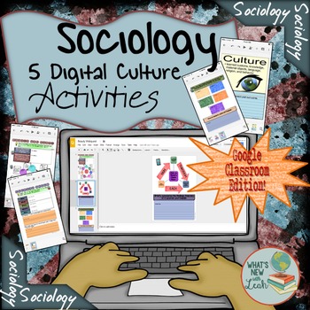 Preview of Sociology Activities For Culture Google and OneDrive Distance Learning