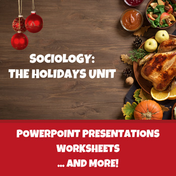 Preview of Sociology Activities | The Holidays Unit | Christmas | 5 Activities