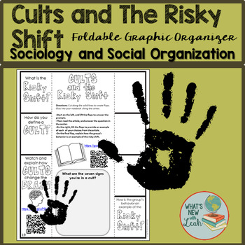 Preview of Sociology Cults and the Risky Shift Foldable Graphic Organizer