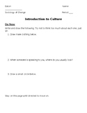 Sociology: Cultural Relativism Guided Notes and Reading