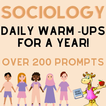 Preview of Sociology Daily Warm-Ups for a Year (Over 200 Videos/Articles- Bell Ringers)