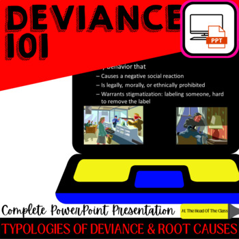 Preview of Sociology: Deviance 101 PowerPoint, Typologies and Causal Factors