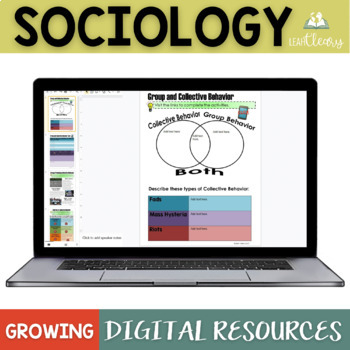 Preview of Sociology Digital Activities in Google Slides