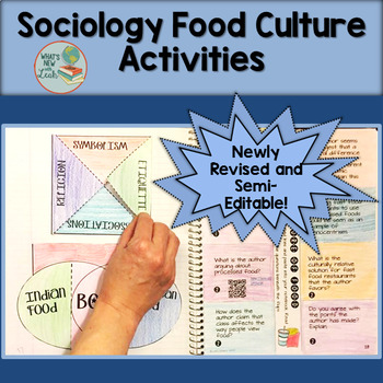 Preview of Sociology Food and Culture Activity