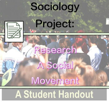 Preview of Sociology Handout - Research Project on Social Movement