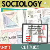 Sociology Culture Interactive Notebook Complete Unit