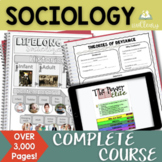 Sociology Interactive Notebook Complete Course Curriculum 