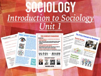 Preview of Sociology - Introduction to Sociology Unit #1