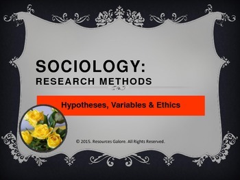 Preview of Distance Learning: Sociology: Research Methods