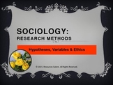 Distance Learning: Sociology: Research Methods
