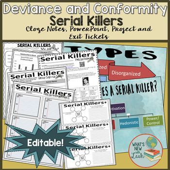 Sociology Serial Killer Notes And Project By Leah Cleary Tpt