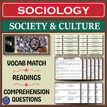 Sociology Series: Society & Culture by M Teaching Peaks | TPT