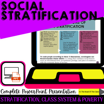Preview of Sociology: Social Stratification PowerPoint
