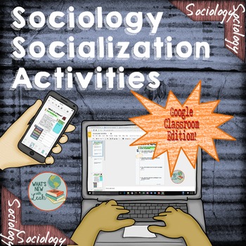 Preview of Sociology Socialization Activities for Google and OneDrive Distance Learning