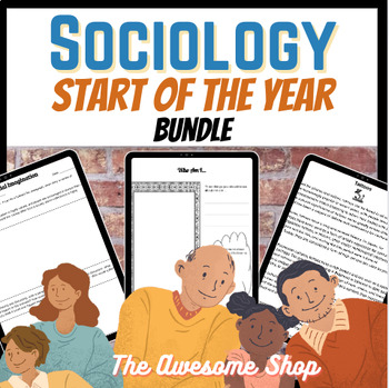 Preview of Sociology Start of the Year Bundle W/ Ice Breakers, Emergency Sub Plans & More