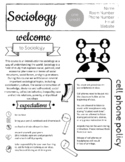Sociology Syllabus - Easy to edit in Google Slides!