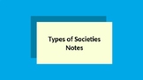 Sociology Types of Societies Notes