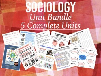 Preview of Sociology Curriculum - 5 Complete Units