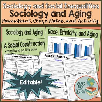 Preview of Sociology and Aging PowerPoint, Cloze Notes, and Activity