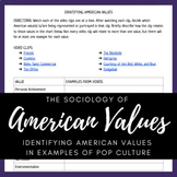 Sociology of American Values - Identifying Values in Pop Culture