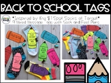 Sock Gift Tags - Back to School