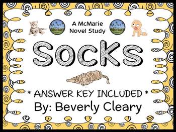 Preview of Socks (Beverly Cleary) Novel Study / Reading Comprehension (28 pages)