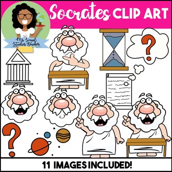 Preview of Socrates Greek Philosopher, Socratic Seminar Clip Art