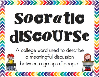 Preview of Socratic Discourse Posters