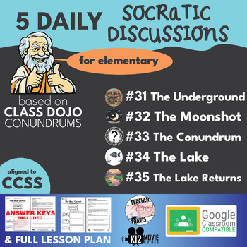Preview of Socratic Discussion Activities | Class Dojo Conundrums #31-35 | Daily Debate