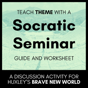 Preview of Socratic Seminar Activity for Brave New World: Handout, Prompts, & Rubric