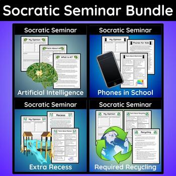 Preview of Socratic Seminar Bundle: Debate for Gifted and Talented Reading Enrichment