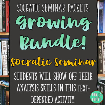 Preview of Socratic Seminar Bundle: Engage, Analyze, Discuss - Middle & High School English